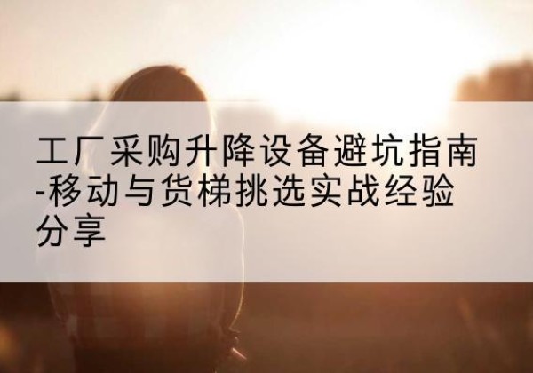 纳溪移动式升降机怎么选-工厂采购升降设备避坑指南-移动与货梯挑选实战经验分享